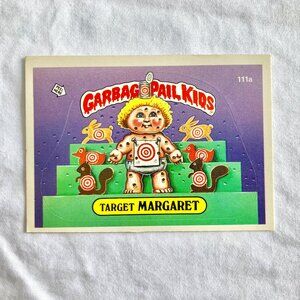 Garbage Pail Kids Card 1986 Topps - 111a Target Margaret (2 available)